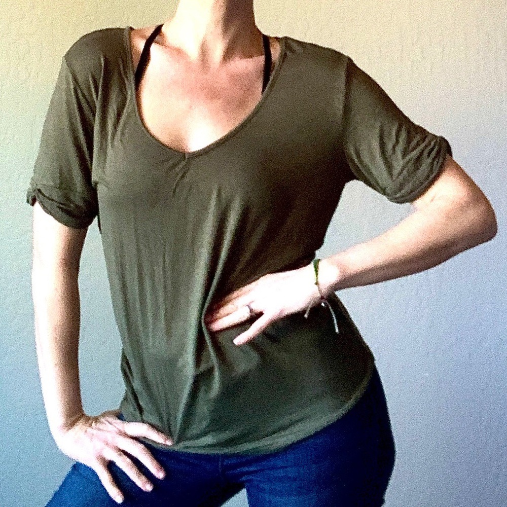 5/$25 Army Green Loose TShirt